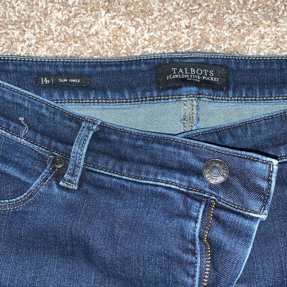 Talbots slim ankle jeans